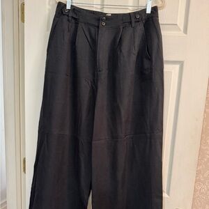 Madewell Women's Black Wide-Leg Trousers